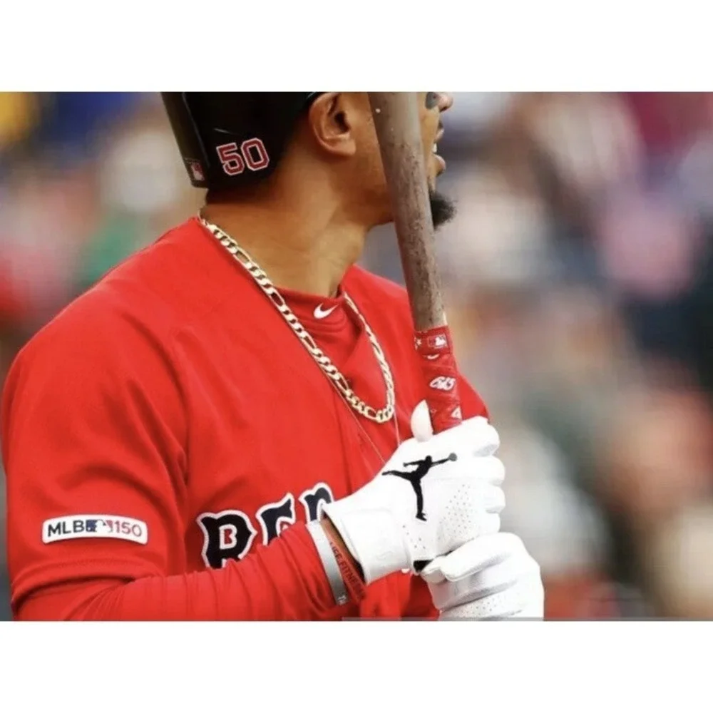 NIKE JORDAN FORCE ELITE BATTING GLOVES PROMO MOOKIE BETTS‎ WHITE/BLACK Sz 3XL